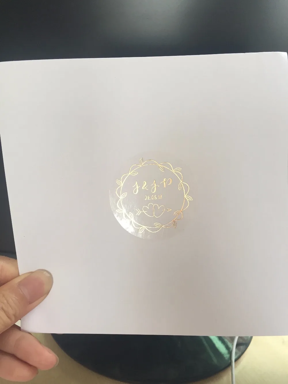 90 фольги золотые винтажные Свадебные помолвки персонализированные текстовые