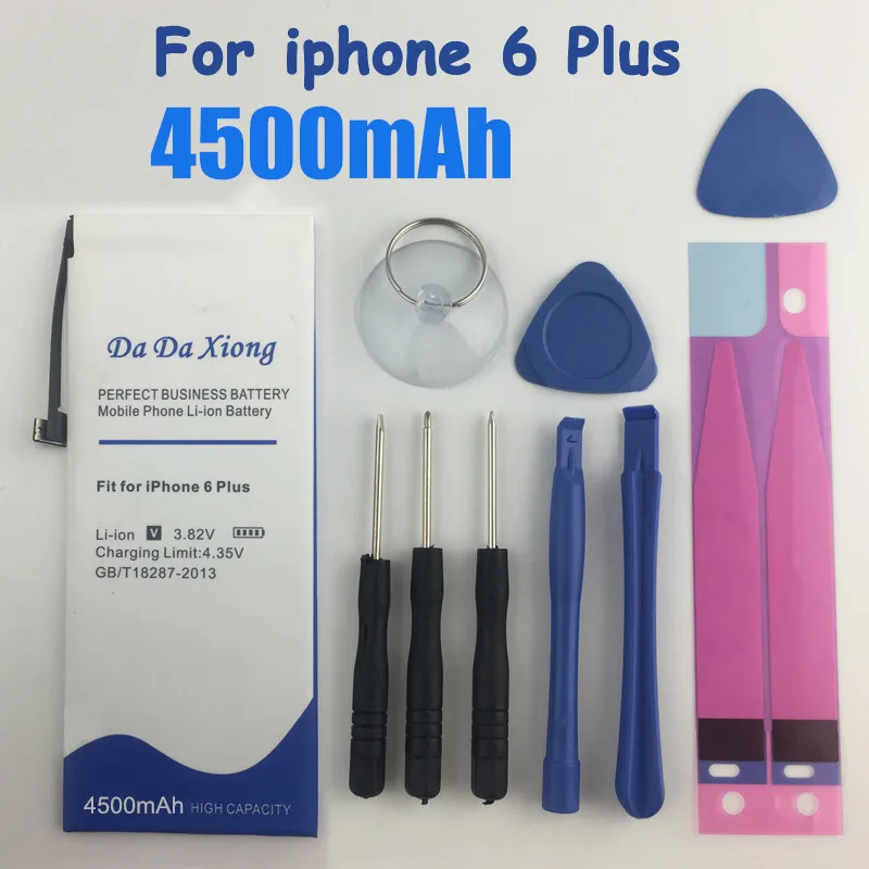 Аккумулятор 4500 мАч для iPhone 6 Plus Сменный аккумулятор Apple с инструментами ремонта и