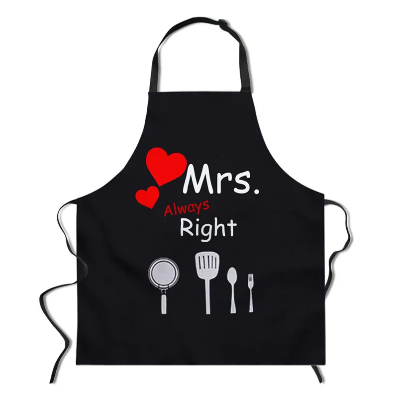FORUDESIGNS/г-н» и «Mrs». Фартук для пары Кухня забавные фартуки Пособия по кулинарии нагрудник подарок на свадьбу молодоженов Love такса фартук 2 шт./компл - Цвет: Z3966R