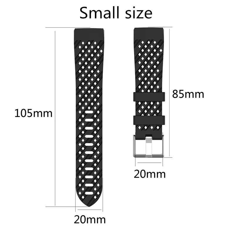Ремешок для фитнес-браслета Fitbit Charge 3 силиконовый спортивный браслет с резиновой