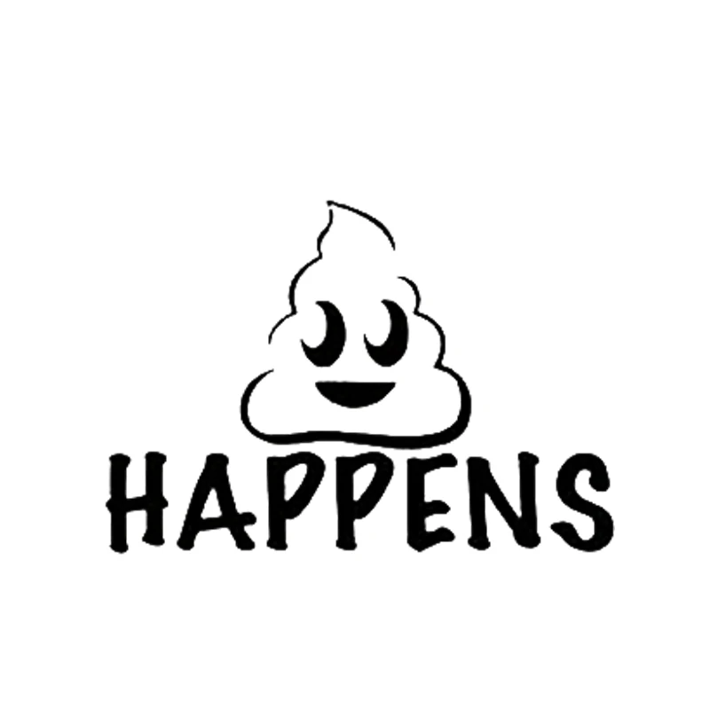 

Happens Funny Car Window Bumper Vinyl Decal Sticker Motorcycle SUVs Bumper Car Window Laptop Car Stylings