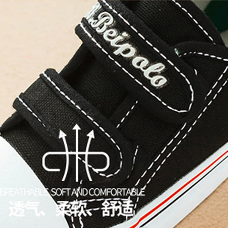 2018 Spring Autumn Kids Canvas Shoes New Fashion Boys Girls High Quality Casual Breathable Children Sneakers white black | Детская