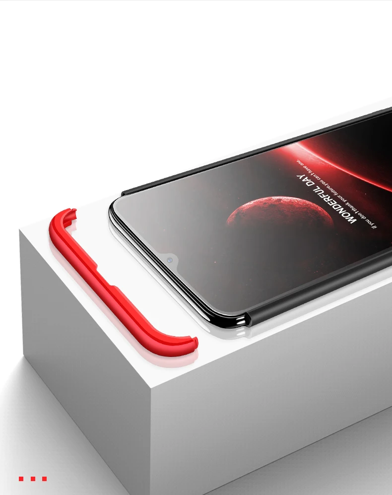Жесткий чехол 3 в 1 для Samsung Galaxy A50 A30 матовый армированный гибридный защитный