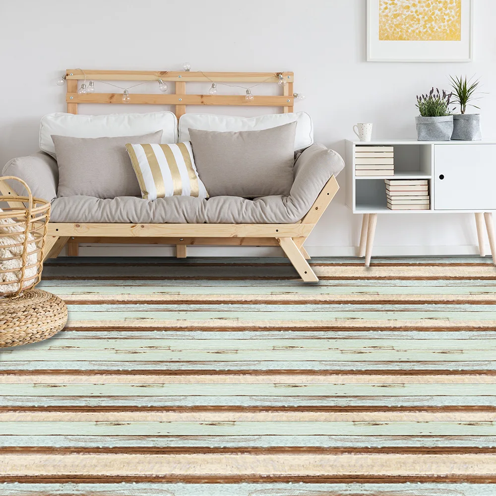 Утолщенная напольная наклейка s 20x300 см самоклеющаяся ПВХ Виниловая напольная плитка 3D узор водостойкая Настенная Наклейка домашний декор EWF007