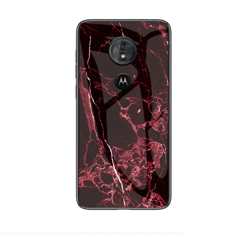style 06 Для moto rola moto G6 Plus чехол Роскошный Мраморный зернистый жесткий закаленное стекло защитный чехол на заднюю панель для moto g5s plus g6 g5s оболочка - Цвет: style 06