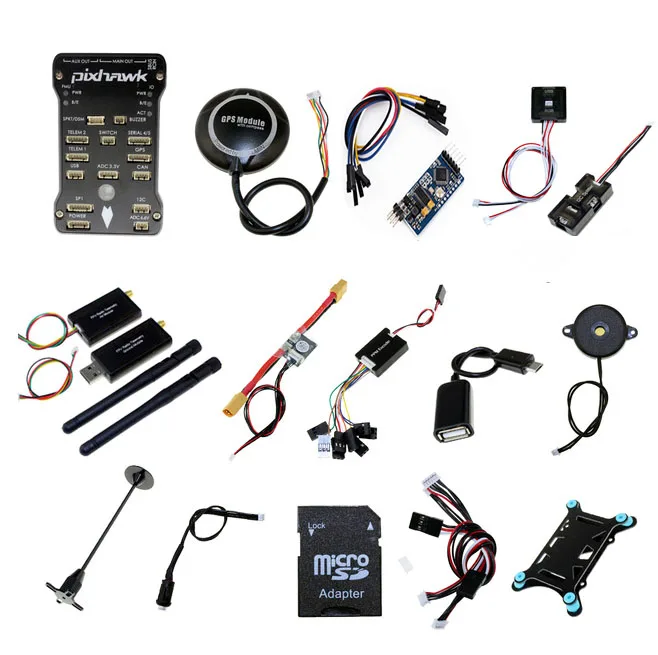 915 500mw Telemetry Контроллер полета Pixhawk PX4 PIX 2.4.8 32 Bit+ Телеметрия 433/915+ M8N gps+ Minim OSD+ PM+ переключатель безопасности+ зуммер+ PPM+ IEC+ 4G SD - Цвет: 915 500mw Telemetry