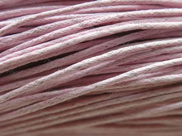 

FREE SHIPPING 90 meters Pink Waxed Cotton Beading Cord 1.5mm