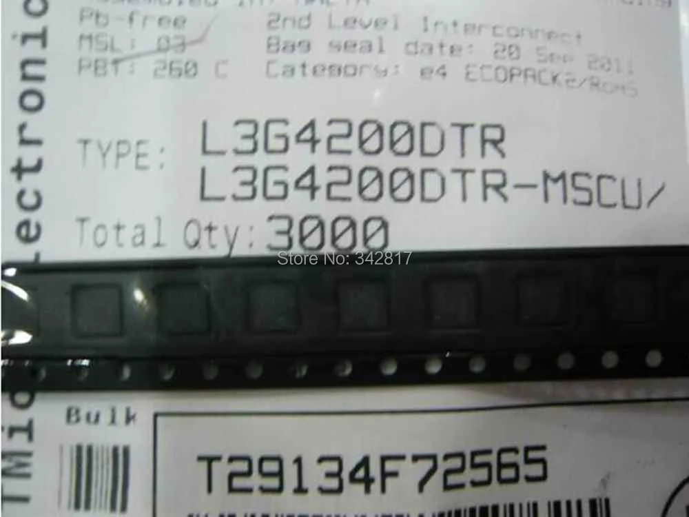 L3g4200dt IC гироскоп MEMS 3AXIS LP 16LGA | Электронные компоненты и принадлежности