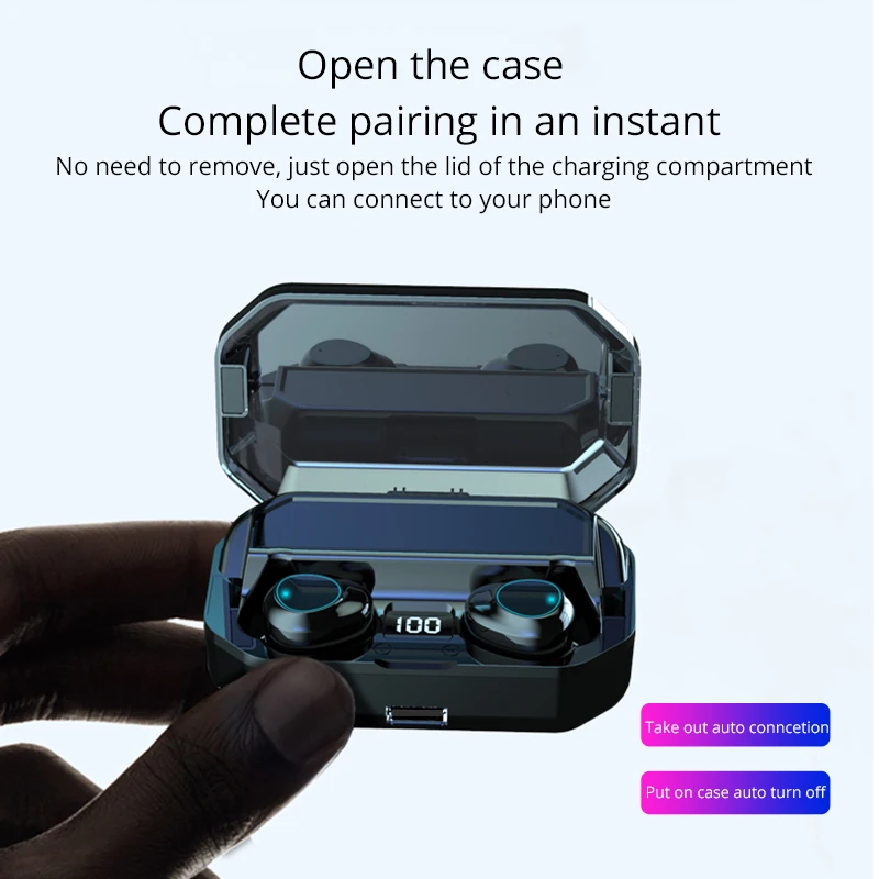 TWS-наушники G03 Mini с поддержкой Bluetooth 5 0 и зарядным футляром на 6000 мА · ч |
