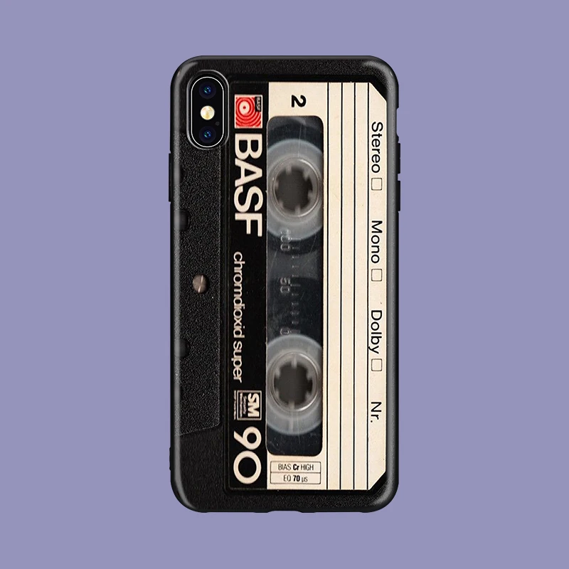 Винтажный клейкий динамик мягкий чехол для телефона из ТПУ чехол для iPhone X XS XR Max 5 5S SE 8 8plus 7 7plus 6s 6s Plus - Цвет: 0271