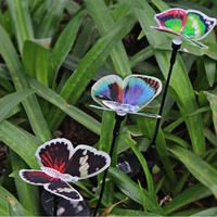 sunlight led solar garden lights multi color changing butterfly solar powered pathway lights outdoor landscape path lawn lamp