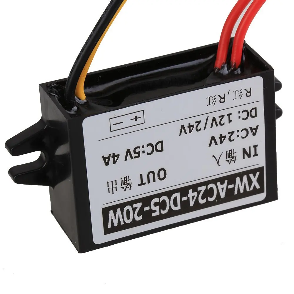 Car LED Waterproof DC (AC) / Buck Converter 24V 12V 36V (8V-40V) to 5v 4A 20W | Обустройство дома