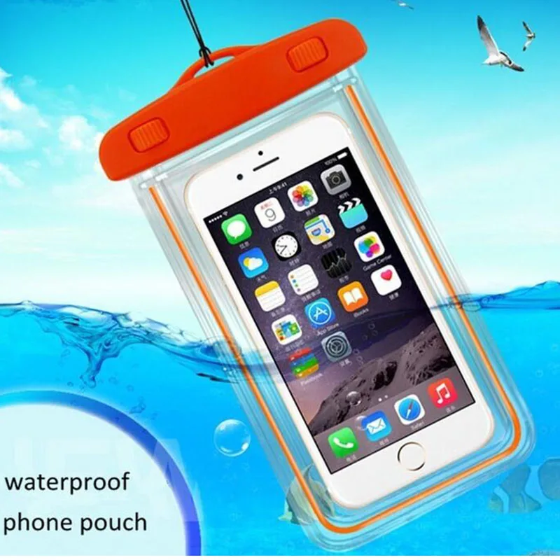Универсальный водонепроницаемый мобильный телефон чехол для iPhone 8 Plus Samsung S10 Clear