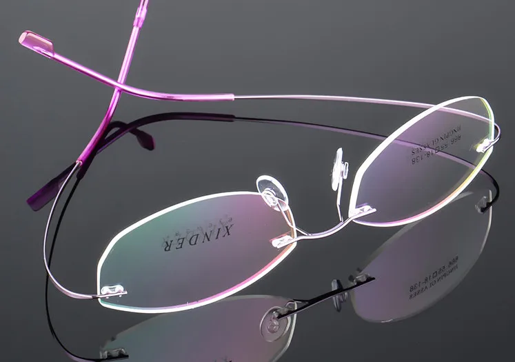

Классические оправы для очков для женщин Титан сплав оправа для очков Близорукость очки по рецепту очки кадров, продажа с фабрики