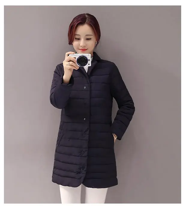 Повседневное сверхлегкое пальто My New In женская зимняя куртка длинное верхняя