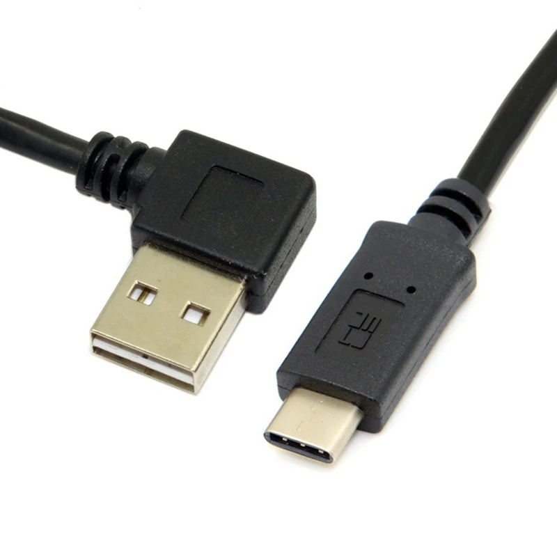 Двусторонний кабель USB Type C на 2 0 90 градусов левый и правый угловой для передачи