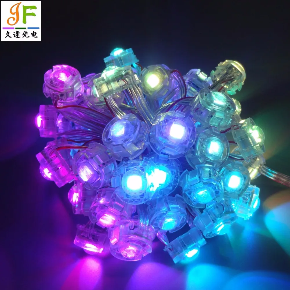 200 шт. 5050 RGB SMD1 светодиодный 20 мм WS2811 D20C пикселей светодиодный модуль светильник в силиконовое покрытие DC5V вход RGB Полноцветный светодиодный пиксель IP65