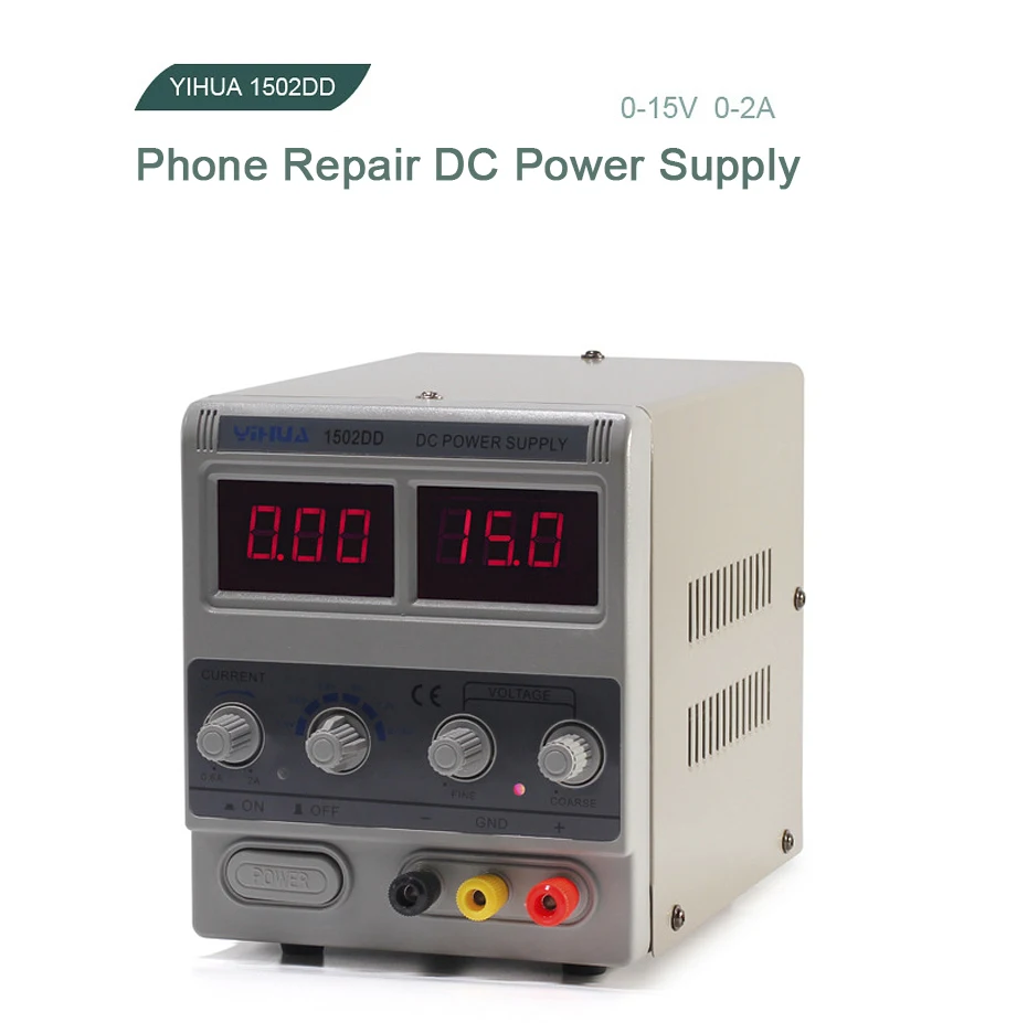 YIHUA 1502DD DC источник питания лабораторный Регулируемый цифровой для ремонта телефона 15 в 2A переключение регулятора напряжения DC источник питания
