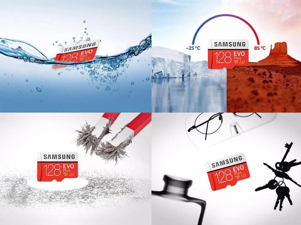 Оригинальная карта памяти microSD SAMSUNG EVO Micro SD карта Class10 TF карта, 32 ГБ, 64 ГБ 128 100 МБ/с. слот для карт памяти для смартфона/настольного ПК/Камера