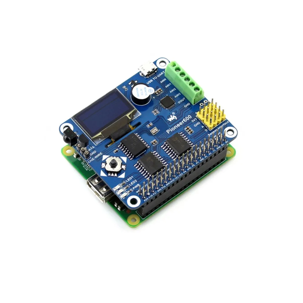 Плата расширения Pioneer600 Raspberry Pi RPI с OLED-дисплеем для A +/B +/2B/3B/3B + WS0002 | Электроника
