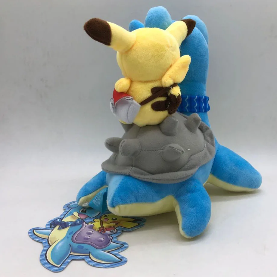 

25cm New Lapras and Pika Plush Stuffed Toy Doll Soft Anime Dolls For Kids Best Gifts