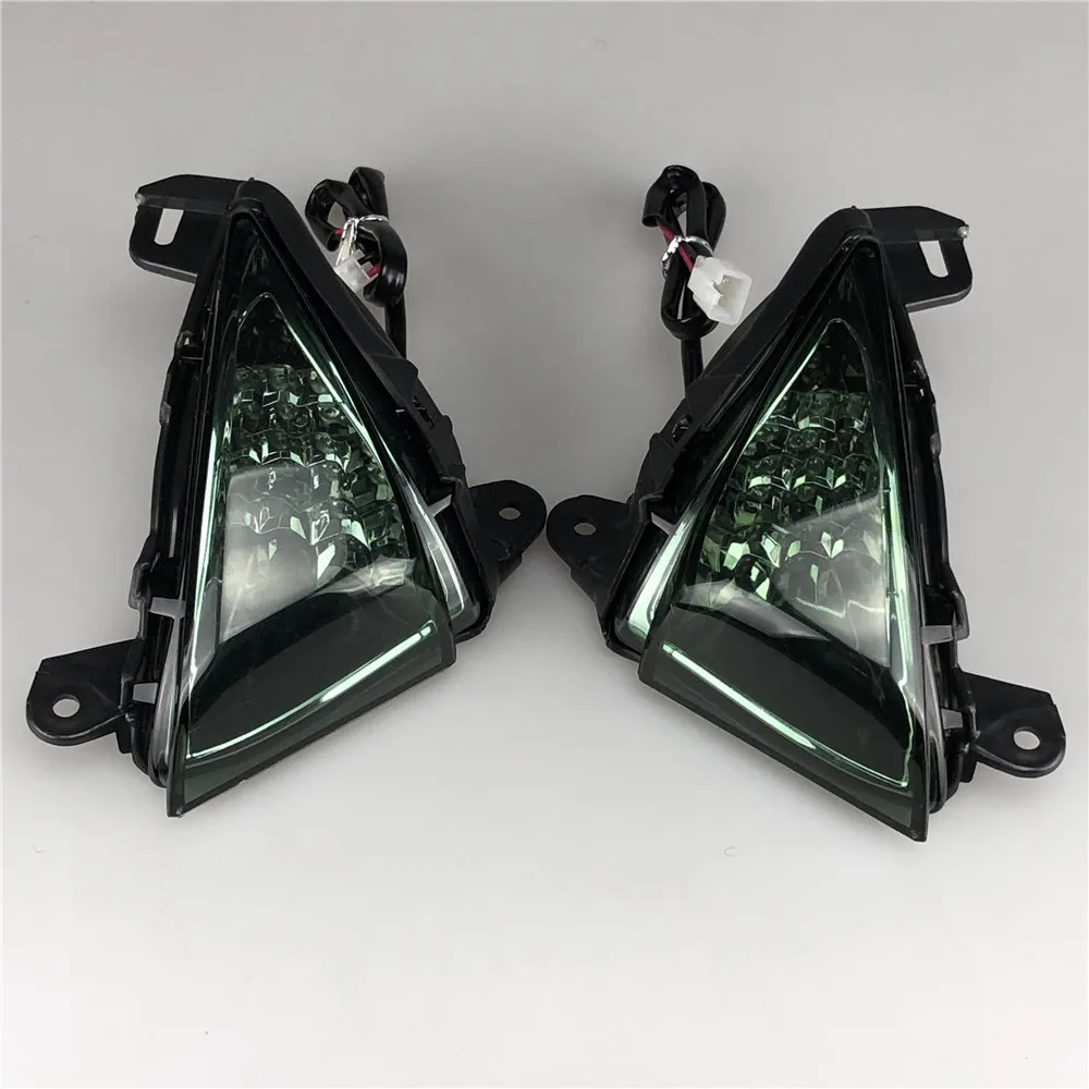 Передний светодиодный указатель поворота Световые индикаторы мигалка для KAWASAKI ZX6R ZX10R Z750 Z1000 NINJA 650R ER6N ER6F аксессуары для мотоциклов