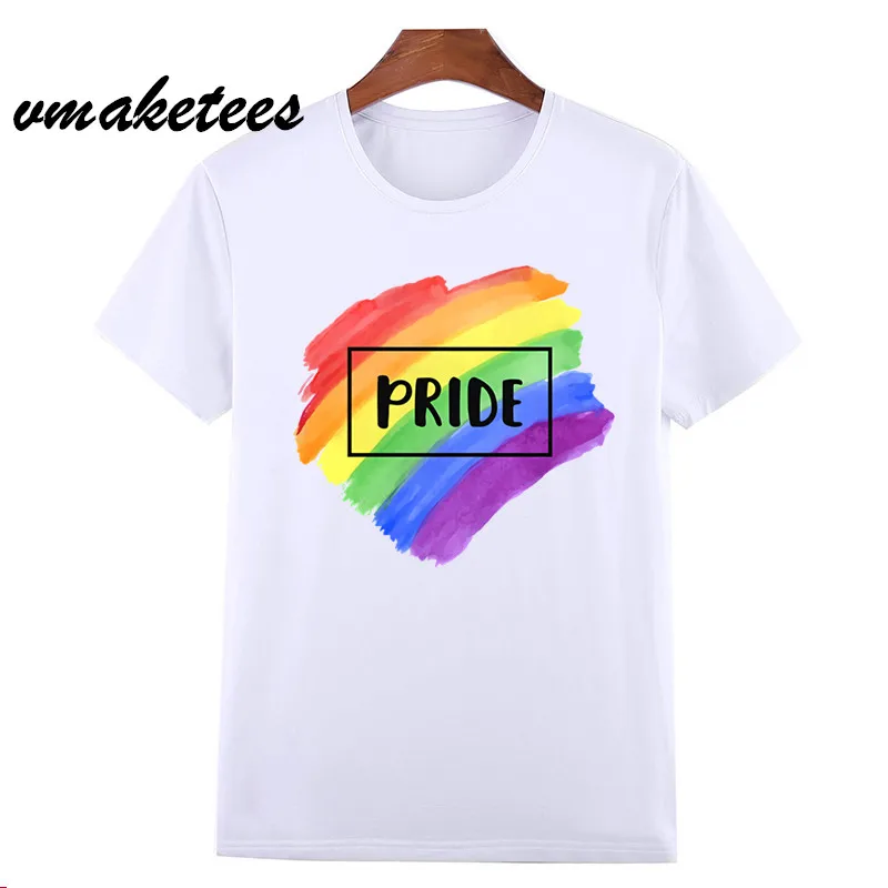 Мужские и женские футболки с принтом Pride Lgbt летняя повседневная футболка унисекс