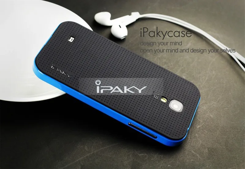 ipaky, высокое качество, 2 в 1, дизайн, силиконовая задняя панель и чехол из поликарбоната для samsung galaxy S4, чехол, противоударная функция