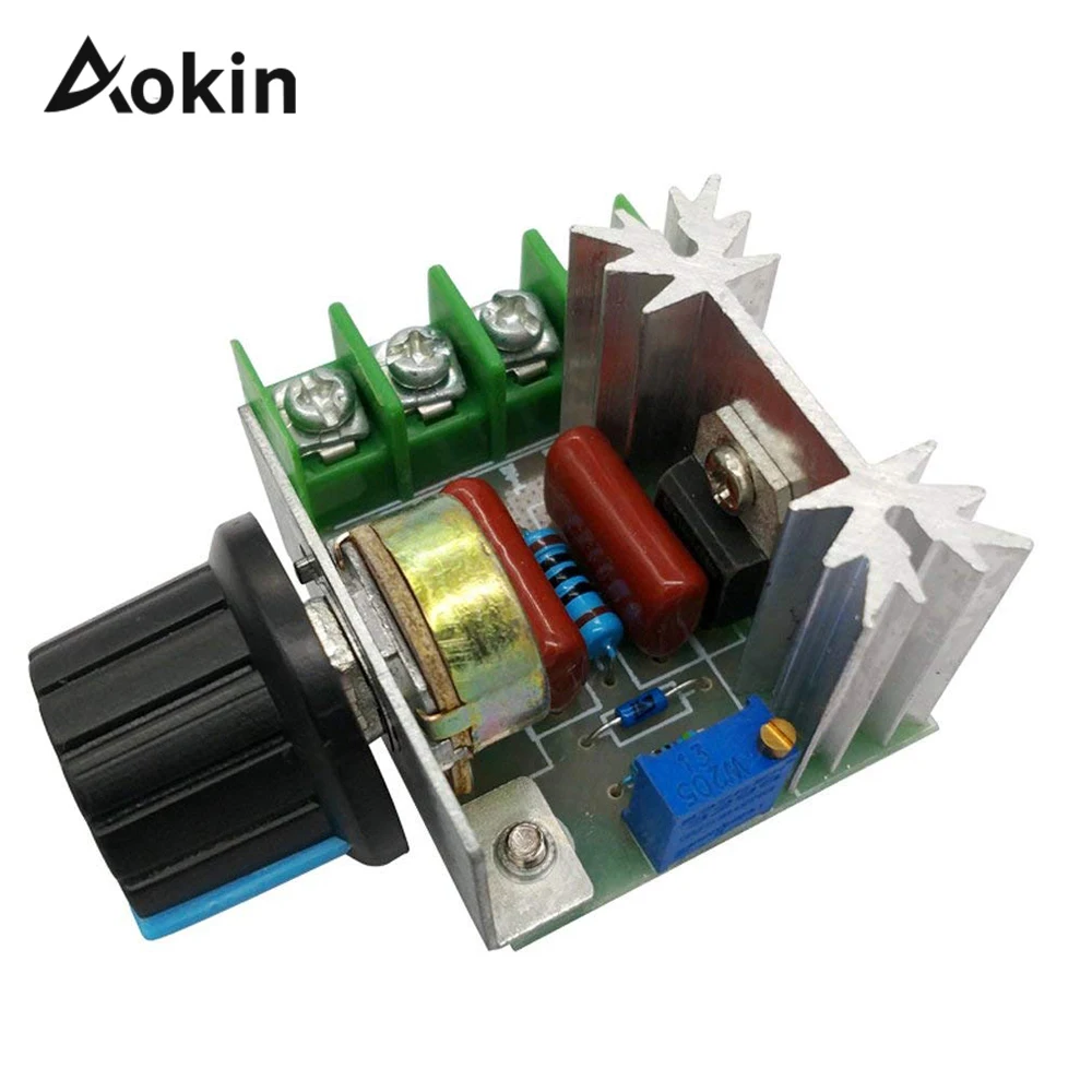 

2000W 50-220V AC 25A SCR Motor Speed Controller Adjustable PWM Voltage Regulator Temperature Motor Switch Module