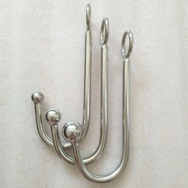 304 Stainless Steel Metal Anal Hook Sex Toys for Woman Man Couple Butt Plug Ass Stopper BDSM Fetish Slave Bondage Ball | Красота и