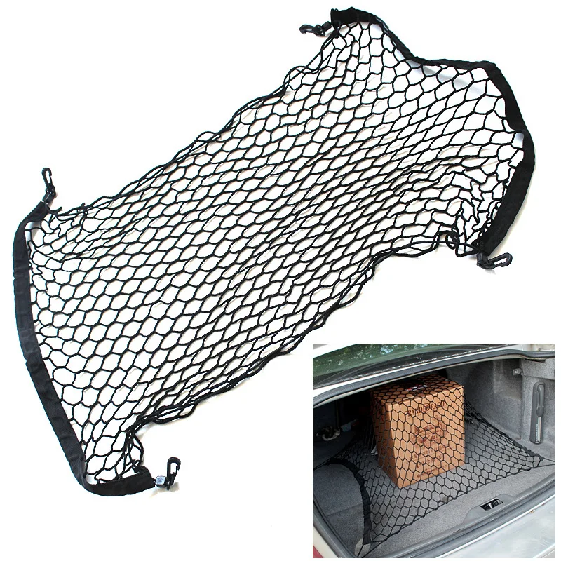 

For VW Touran Caddy 2004-2010 Car Trunk Luggage Storage Cargo Organizer Nylon Elastic Mesh Net Styling Accessories