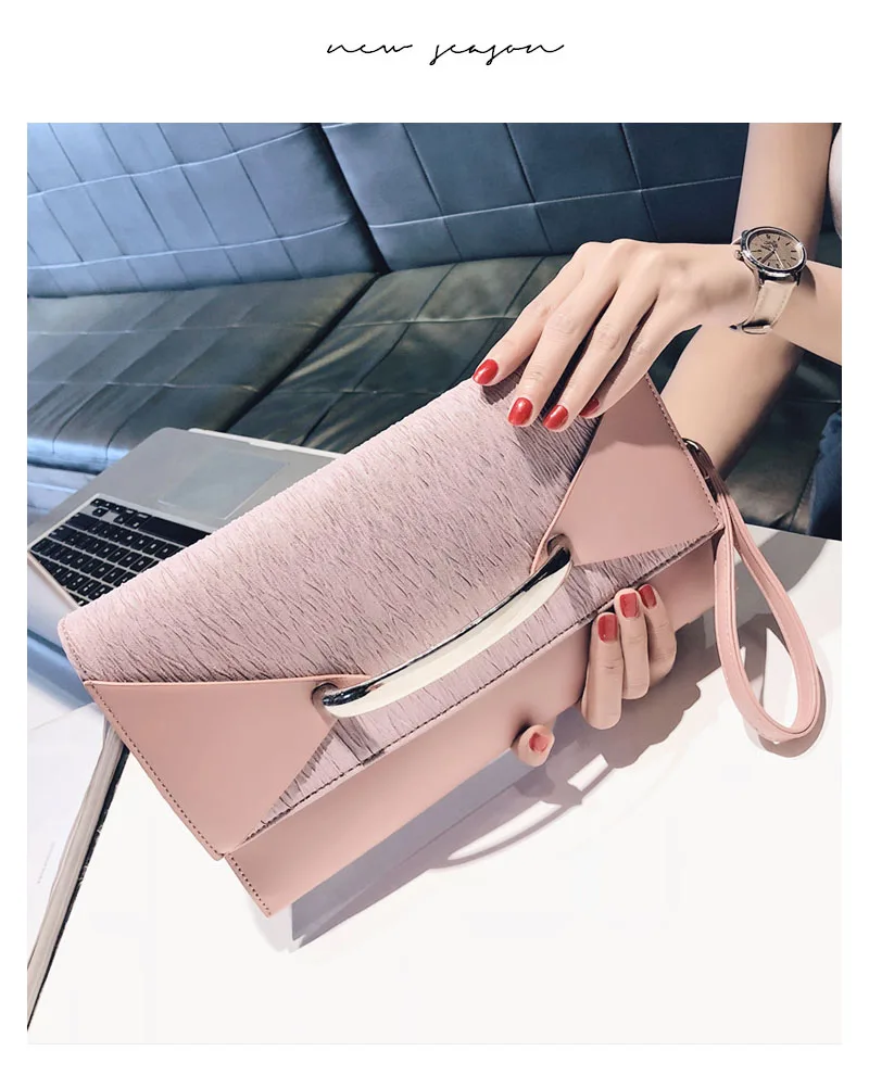 Yonder envelope clutch bag women leather birthday party evening clutch bags for women ladies shoulder clutch bag purse female