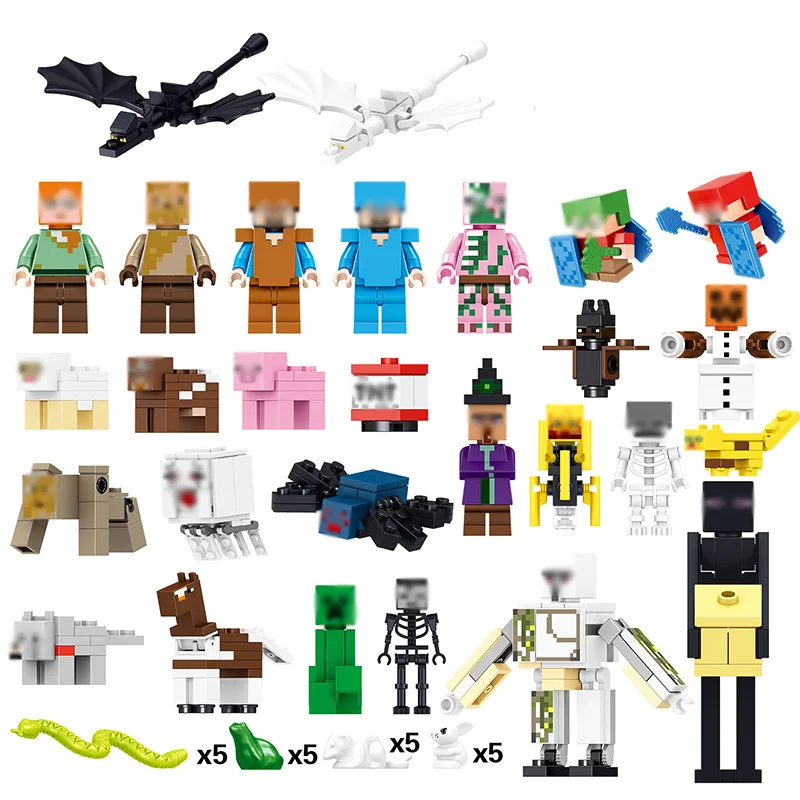 Новинка 1007 шт. мой мир водный замок мини драконы фигурки Legoings модель строительные