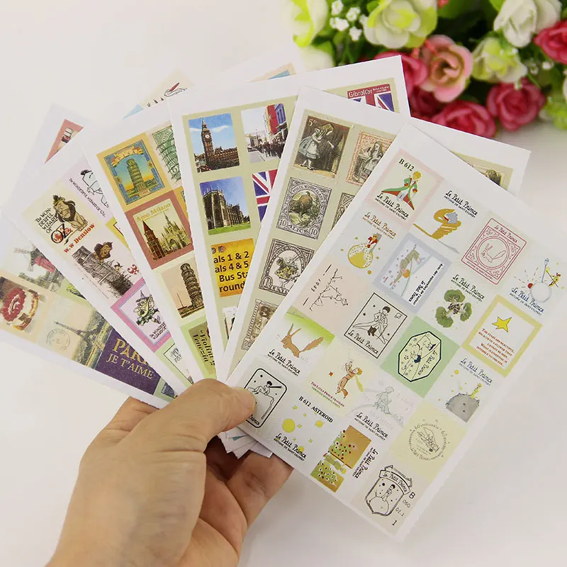 4 листа/1 упаковка наклейки для дневника | Канцтовары офиса и дома