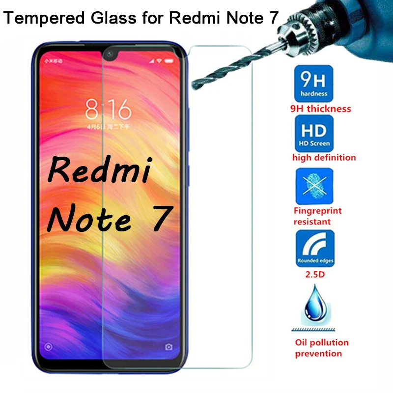 Защитное стекло для Redmi Note 7 Защитная пленка экрана Xiaomi 7A S жесткое закаленное K20 Pro