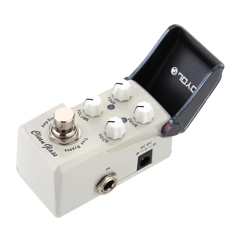 JOYO JF-307 Clean glass Amp Simulator Мини педаль эффектов для электрогитары с ручкой Guard True Bypass