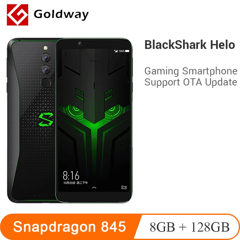 Xiaomi Black Shark Helo 8 Гб 128 ГБ игровой мобильный телефон Snapdragon 845 6 01 &quot18:9 полноэкранный