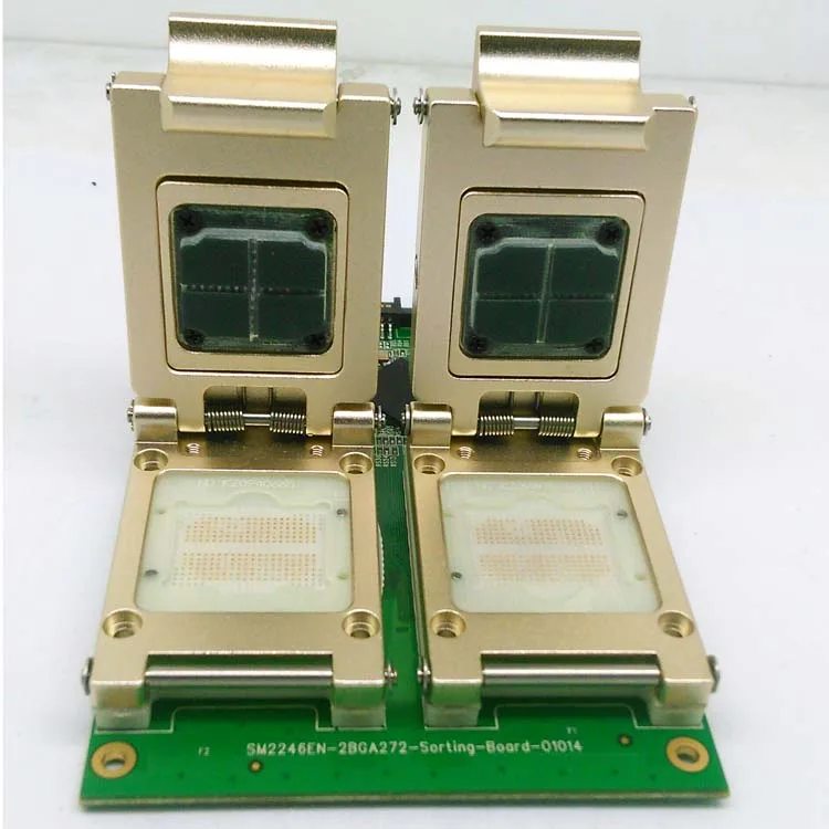 BGA272 сплав раскладушка Pogopin тестовый прибор SSD Flash тестовое решение SM2246EN два в