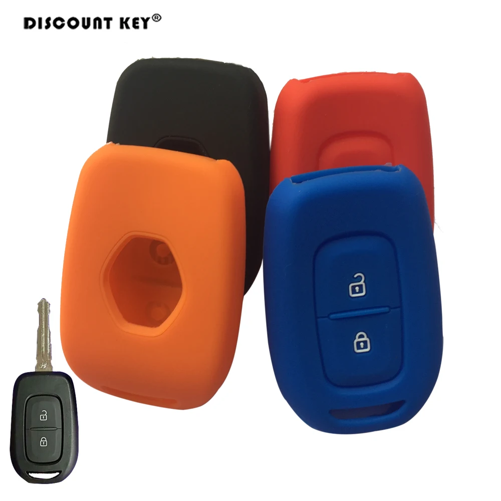 Силиконовый резиновый чехол для ключей Renault Duster Megane 2 Clio Kwid Trafic Dacia Sandero Logan с