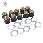 10 шт., гнездо для источника питания, 2,5 мм, FS BK DC022