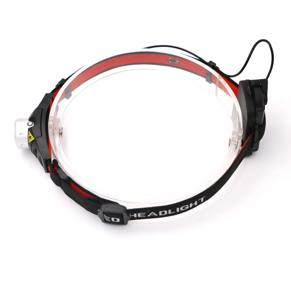 Фонарь налобный светодиодный водонепроницаемый 2 режима с креплением на голову|q5