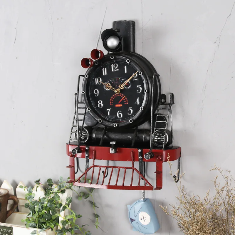 Большие настенные часы креативные Saat Reloj с железным велосипедом винтажные для