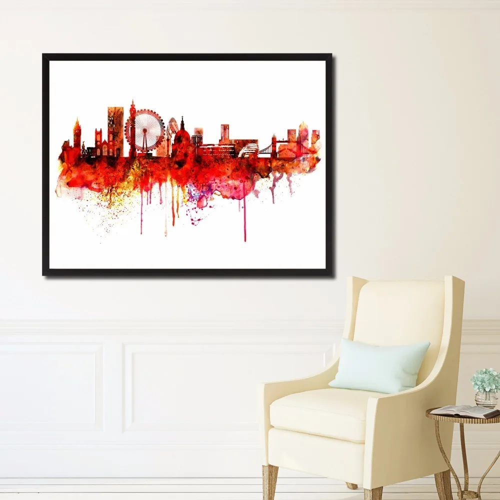 Абстрактные картины на холсте в лондонском стиле настенные художественные