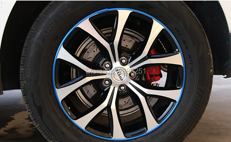 8 м автомобильные аксессуары хромированная защита обода колеса светильник Кая