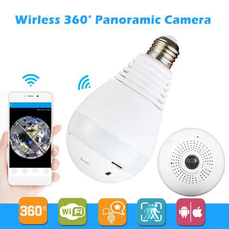 

Беспроводная IP-камера видеонаблюдения с лампочками HD 360, 960 МП, Wi-Fi
