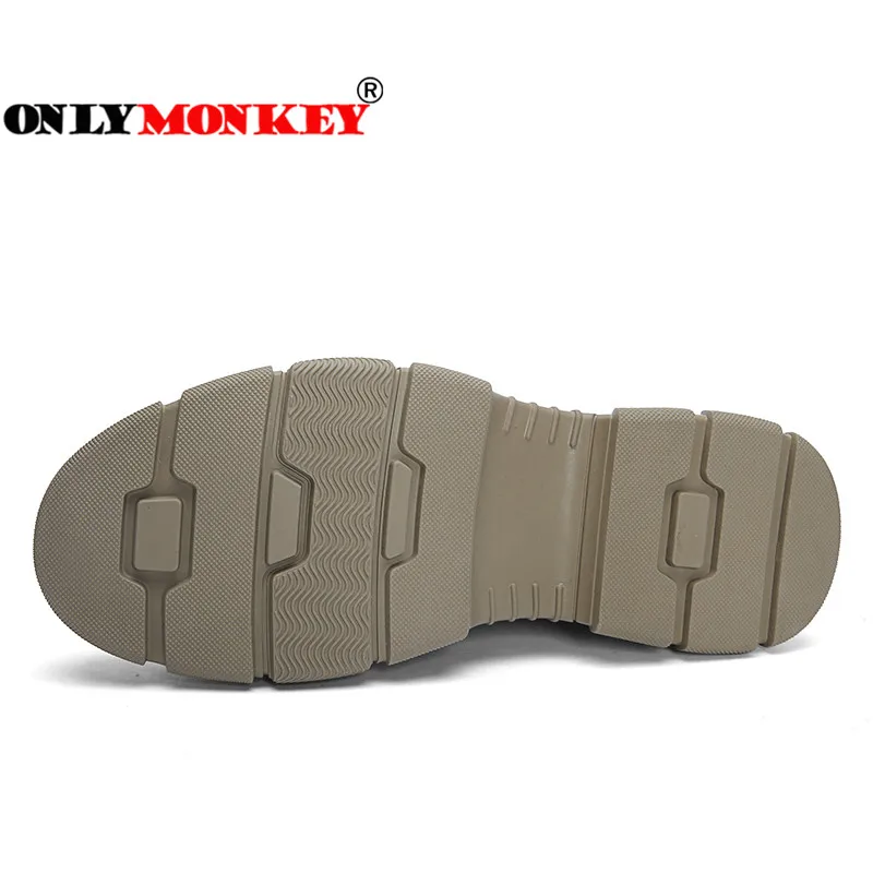 ONLYMONKEY/мужские треккинговые ботинки с высокой резиновой подошвой нескользящая