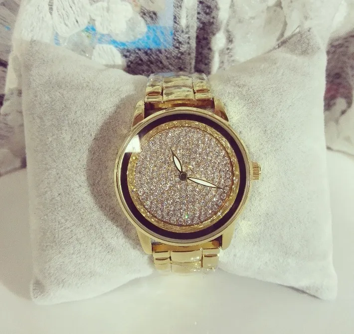 Роскошные женские часы Стразы 2018 наручные из нержавеющей стали с кристаллами и