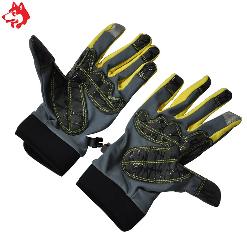 Противоскользящие спортивные перчатки из нейлона и спандекса два цвета мужские