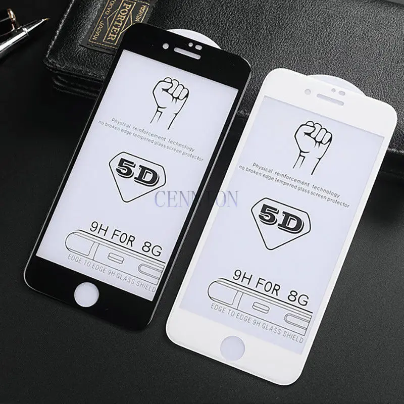 

Anti-Scratch 5D Full Cover Tempered Glass Screen Protector for iPhone X XR Xs Max 8 7 6s plus 5.8" 6.1" 6.5" inch 10pcs