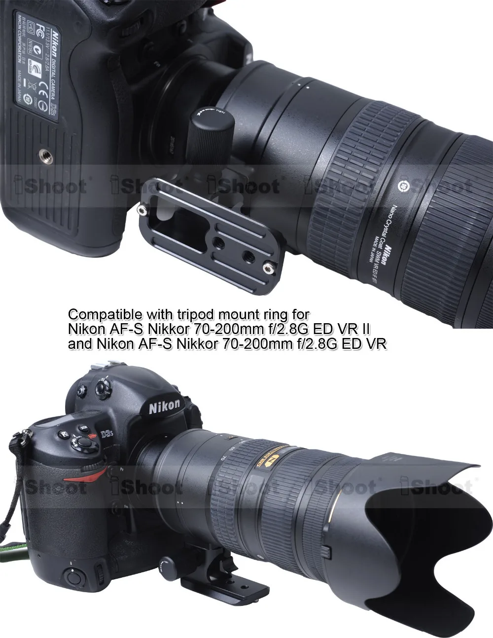 Крепление для объектива штатива кольцевая подставка Nikon AF S Nikkor 70 200 мм f/2 8G ED VR и II с